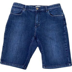 Coldwater Creek Dark Wash Denim Bermuda Shorts Size 12